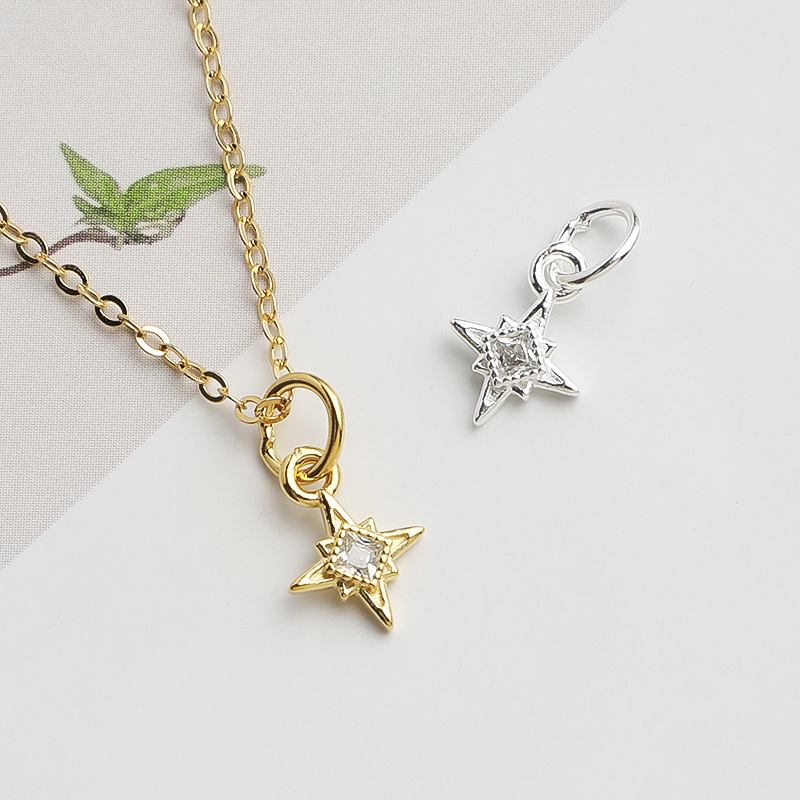 925 Silver North Star Charm Sq - Jewelry Making In La recension och pris