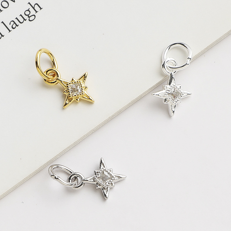 925 Silver North Star Charm Sq - Jewelry Making In La recension och pris