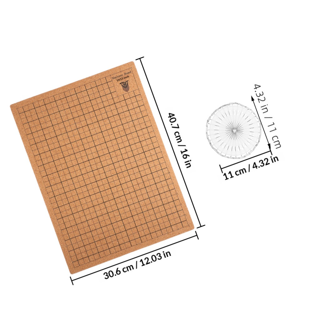 Cork Macrame Board with Grid P - Jewelry Making Board recension och pris