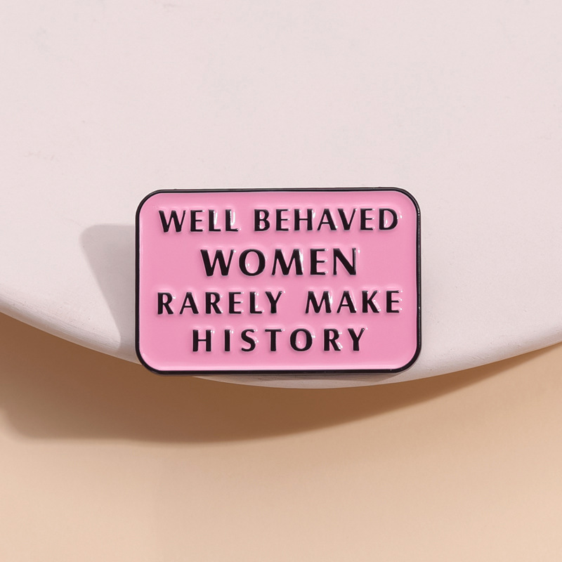 Women Girl Power Enamel Pins F - Jewelry Making History recension och pris