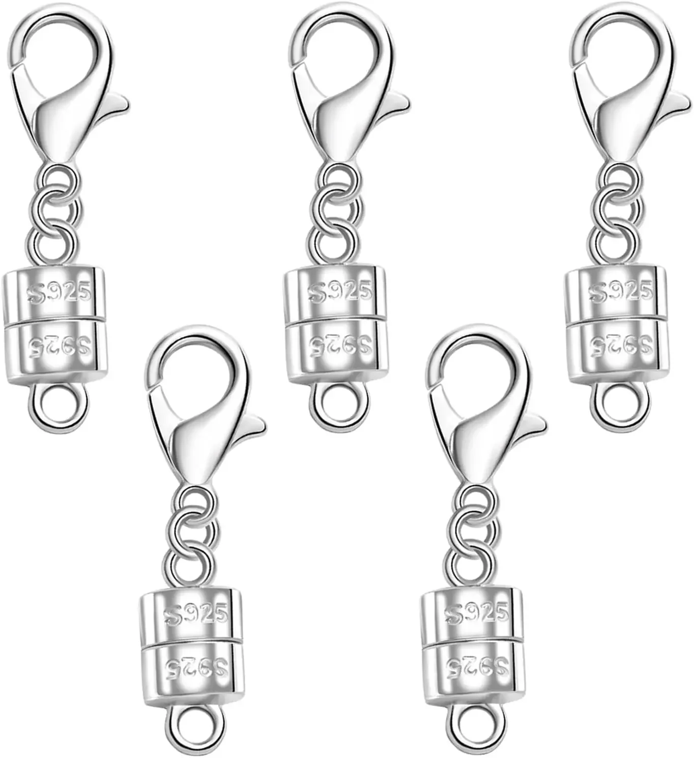 925 Silver Magnetic Necklace C - Lobster Clasp Silver recension och pris