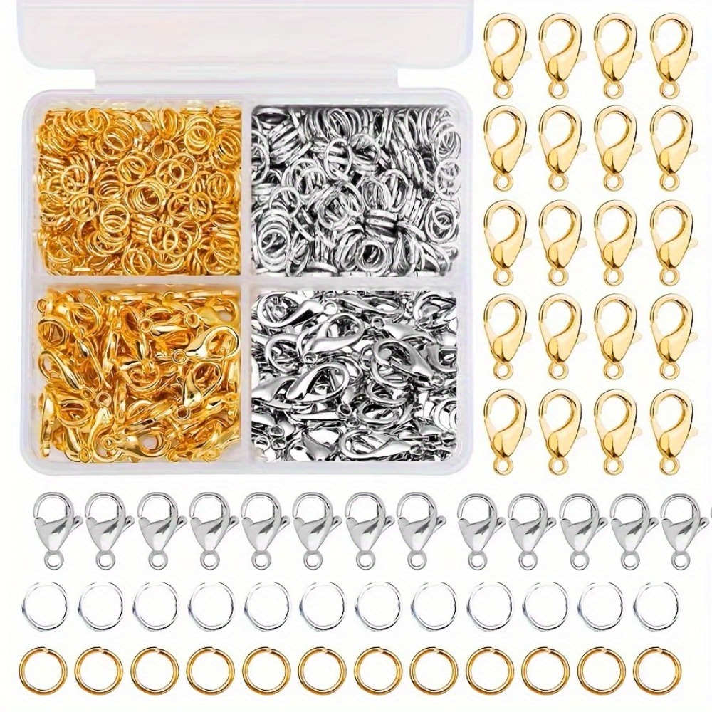 350/500 Pieces A Combination S - Lobster Clasp Silver recension och pris