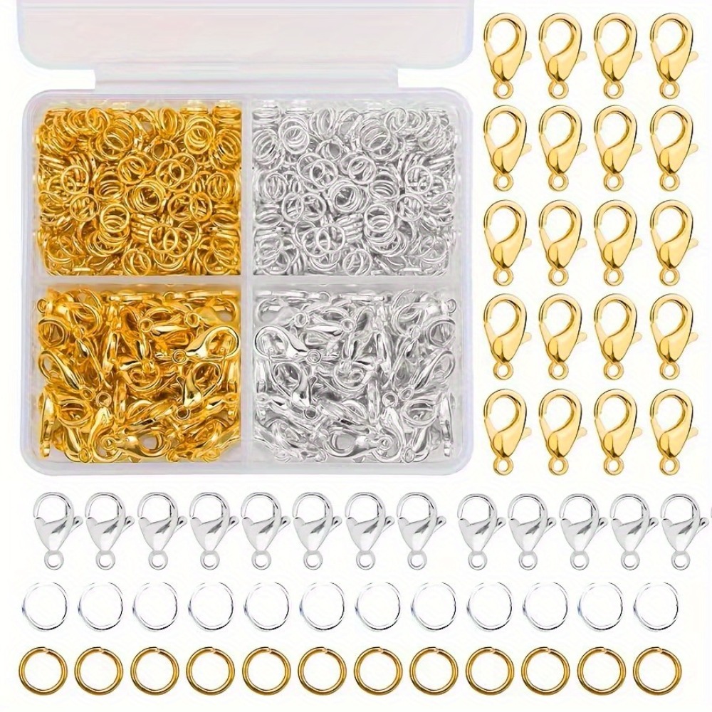 350/500 Pieces A Combination S - Lobster Clasp Silver recension och pris