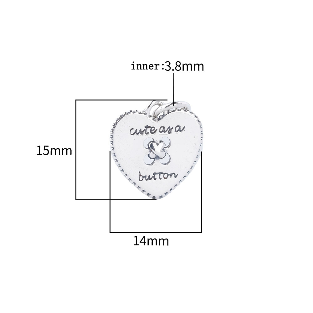 925 Sterling Silver Heart Butt - Jewelry Making In La recension och pris