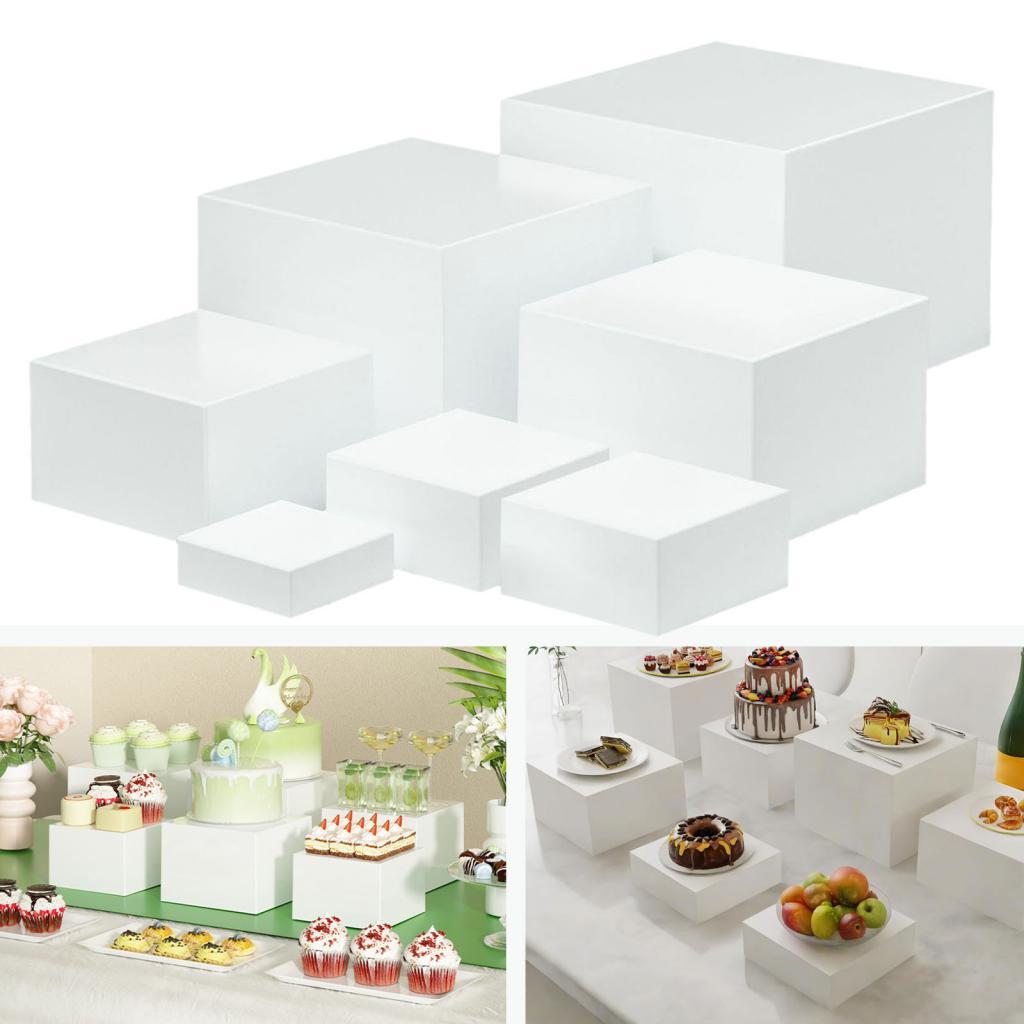 7 Pieces Acrylic Cube Display  - Jewelry Making Board recension och pris