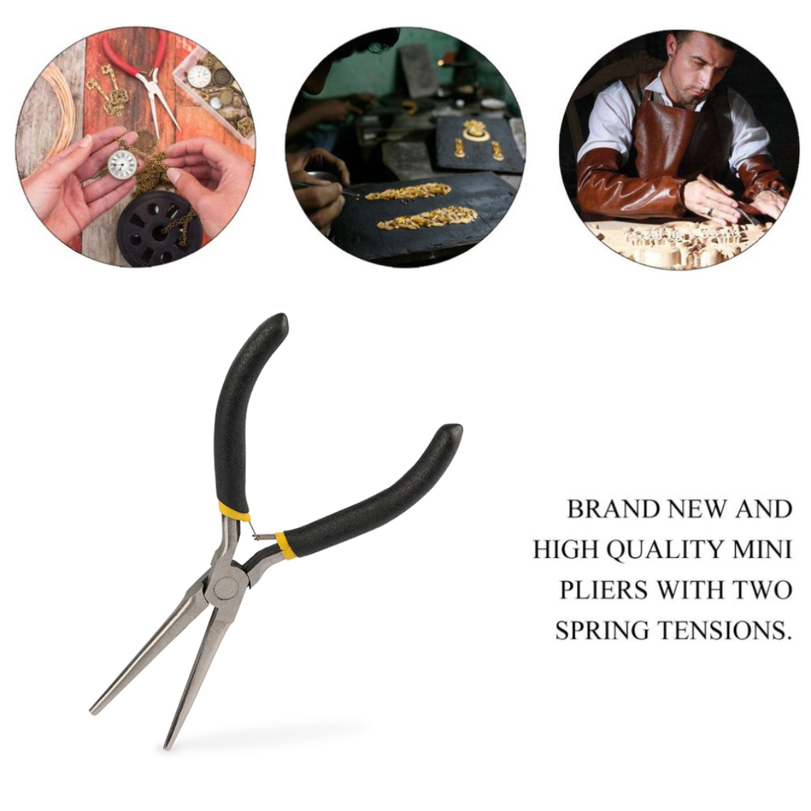 Mini Needle Nose Pliers Carbon - Jewelry Making Machines recension och pris